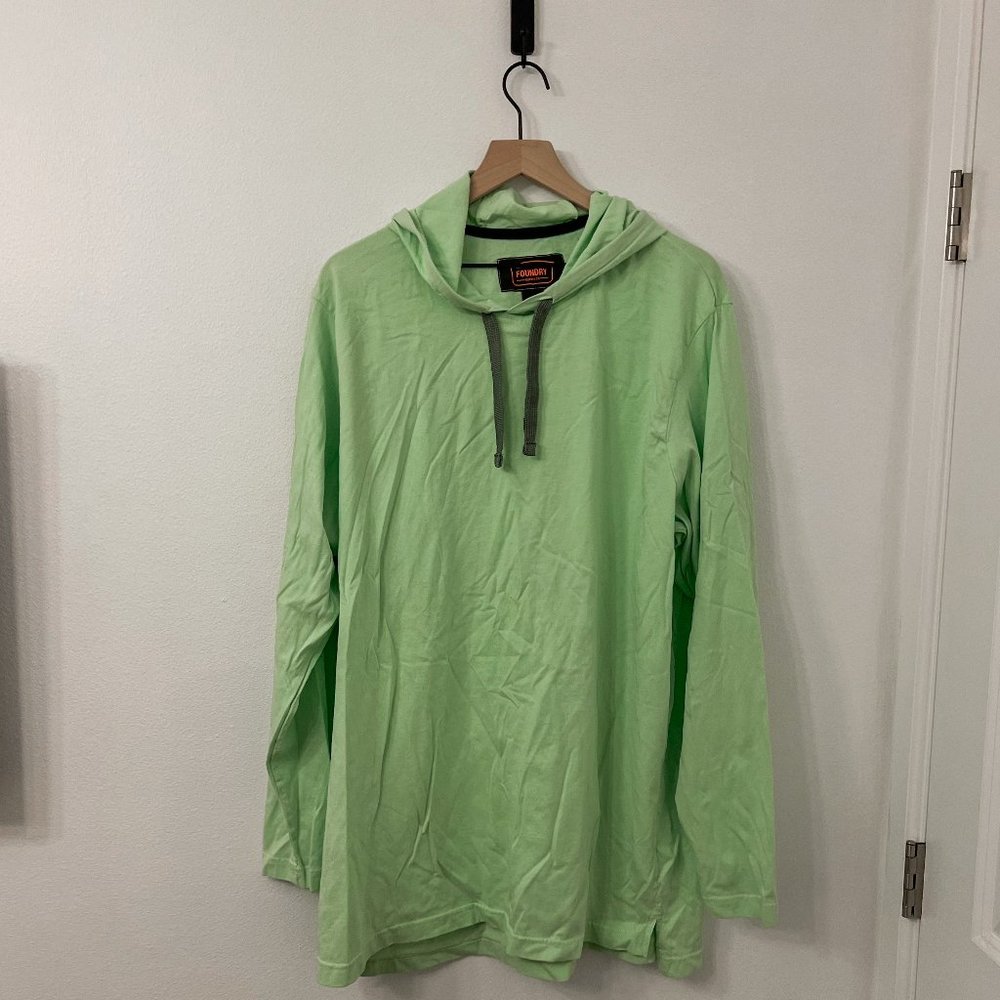Foundry Green‎ Cotton Long Sleeve Tee - Big & Tall